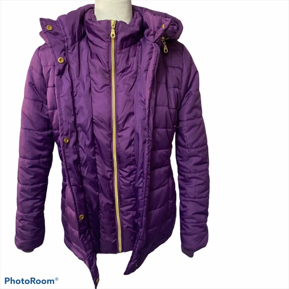 Rampage Purple Puffer Jacket - Picture 6 of 12